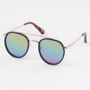 Aerie Extra Fly Gold Aviator Sunglasses